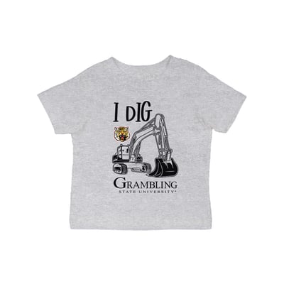 Grambling Tigers Vive La Fete Infant Excavator T-Shirt - Gray