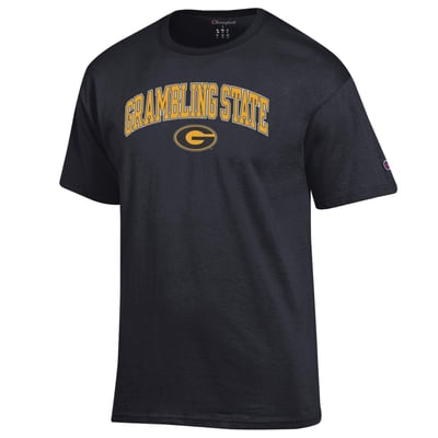 Grambling Tigers Champion Arch Logo T-Shirt - Black