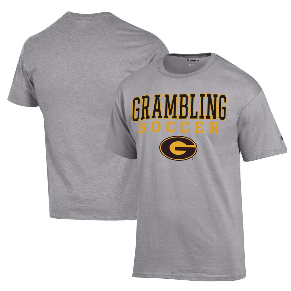Grambling Tigers Champion Soccer Stack Logo Powerblend T-Shirt - Gray