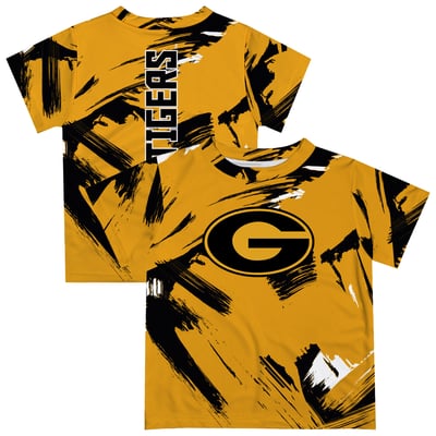  Grambling Tigers Vive La Fete Newborn & Infant Paint Brush T-Shirt - Gold