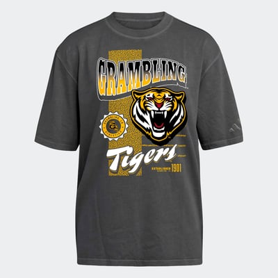 Grambling Tigers adidas Women's Premium Fashion T-Shirt - Charcoal