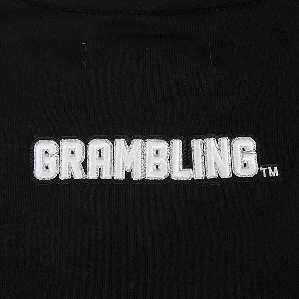  Grambling Tigers Pro Standard Women's Pearl Cropped Pullover Sweatshirt - Black