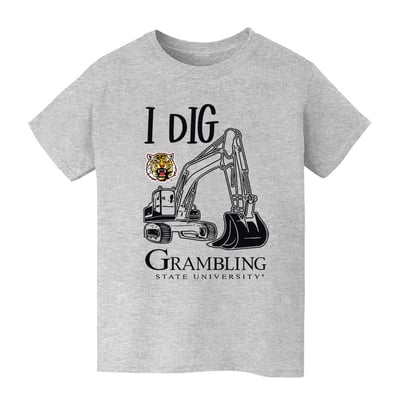 Grambling Tigers Vive La Fete Youth Excavator T-Shirt - Gray