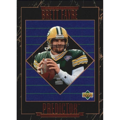 1995 Upper Deck Predictor League Leaders #RP6 Brett Favre W2