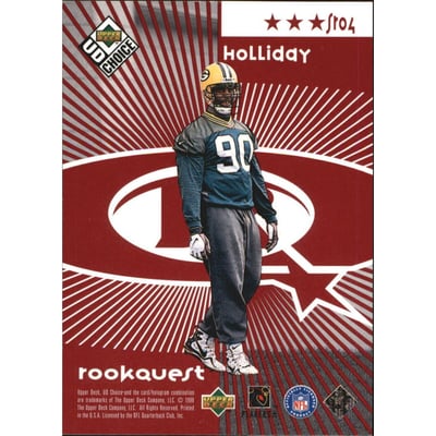 1998 UD Choice Starquest/Rookquest Red #SR4 B.Favre/V.Holliday