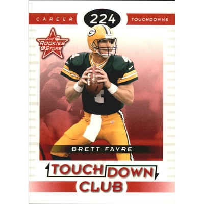1999 Leaf Rookies and Stars Touchdown Club #TC2 Brett Favre