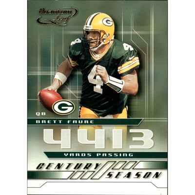 2001 Quantum Leaf Century Season #CS58 Brett Favre