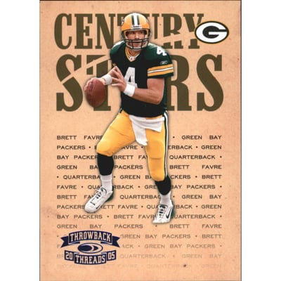 2005 Throwback Threads Century Stars Blue #1 Brett Favre
