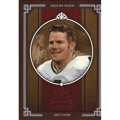 2005 Throwback Threads Gridiron Kings Framed Red #2 Brett Favre