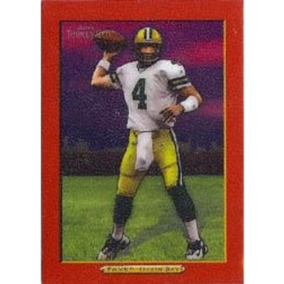 2005 Topps Turkey Red Red #248B Brett Favre Ad Back
