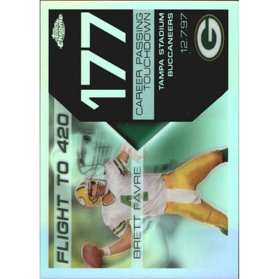 2007 Topps Chrome Brett Favre Collection Refractors #BF177 Brett Favre