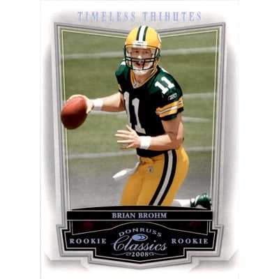 2008 Donruss Classics Timeless Tributes Silver #167 Brian Brohm