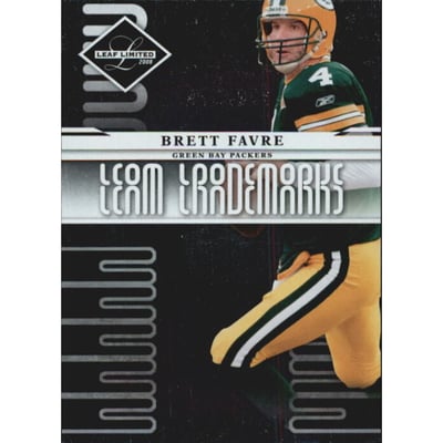 2008 Leaf Limited Team Trademarks #17 Brett Favre