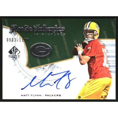 2008 SP Authentic #228 Matt Flynn AU RC