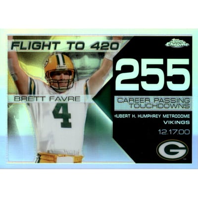 2008 Topps Chrome Brett Favre Collection Refractors #BF255 Brett Favre