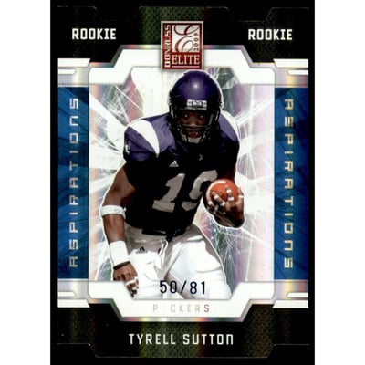 2009 Donruss Elite Aspirations #197 Tyrell Sutton/81