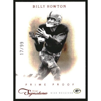 2011 Prime Signatures Prime Proof Red #16 Billy Howton