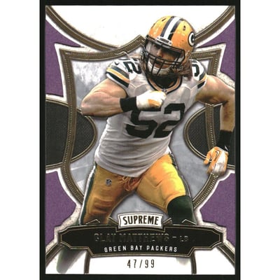2015 Topps Supreme Violet #33 Clay Matthews