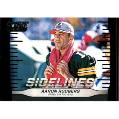2016 Score Sidelines Black #5 Aaron Rodgers