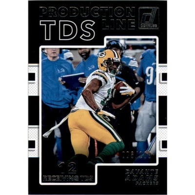 2017 Donruss Production Line Touchdowns Holo #12 Davante Adams