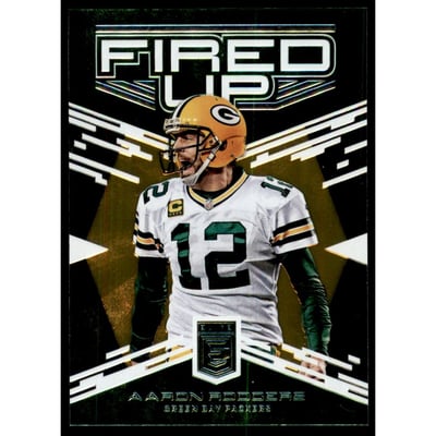 2017 Elite Fired Up Green #1 Aaron Rodgers