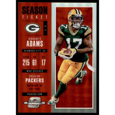2017 Panini Contenders Optic Red #31 Davante Adams