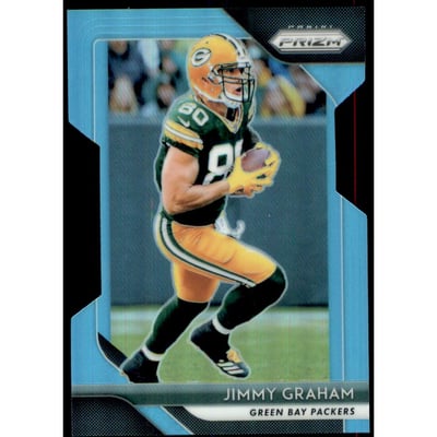 2018 Panini Prizm Prizms Light Blue #128 Jimmy Graham