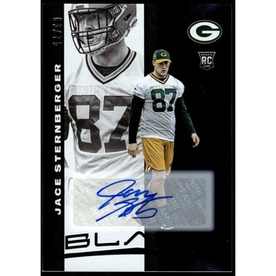 2019 Panini Black Rookies Autographs #62 Jace Sternberger