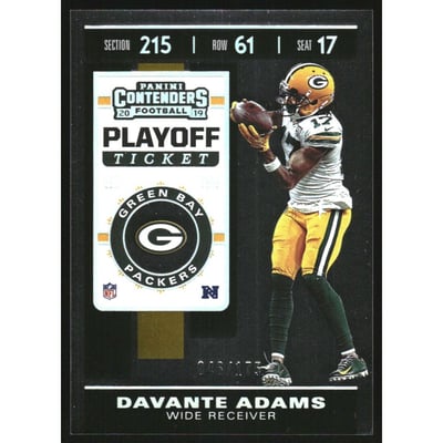 2019 Panini Contenders Playoff Ticket #68 Davante Adams