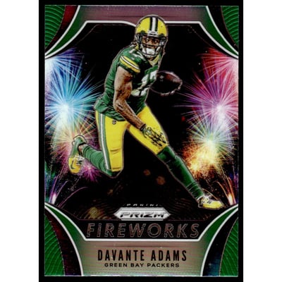 2019 Panini Prizm Fireworks Prizms Green #11 Davante Adams