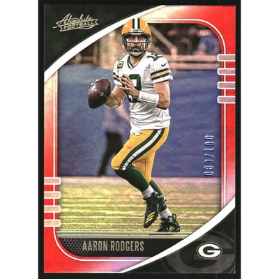 2020 Absolute Spectrum Red #92 Aaron Rodgers