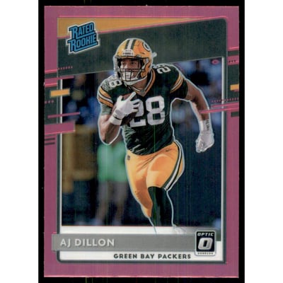 2020 Donruss Optic Pink #174 A.J. Dillon RR