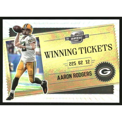 2020 Panini Contenders Optic Winning Tickets #5 Aaron Rodgers
