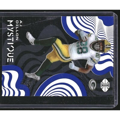 2020 Panini Illusions Mystique Sapphire #12 A.J. Dillon