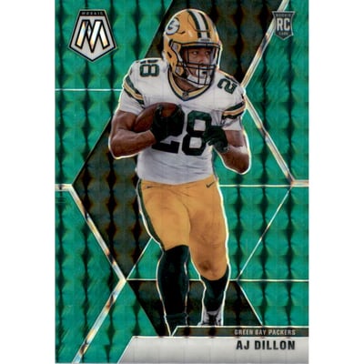 2020 Panini Mosaic Mosaic Green #226 A.J. Dillon