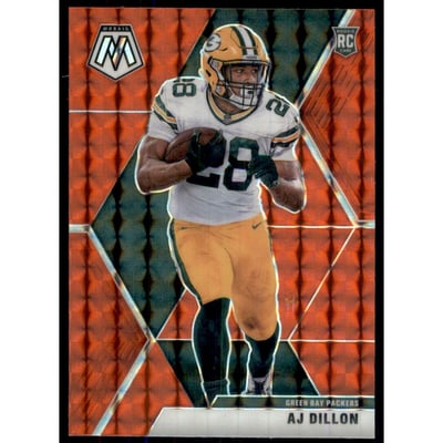 2020 Panini Mosaic Mosaic Red #226 A.J. Dillon
