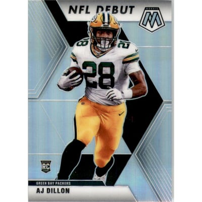 2020 Panini Mosaic Silver #279 A.J. Dillon DEB