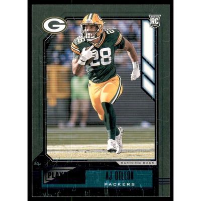 2020 Panini Playbook Purple #125 A.J. Dillon