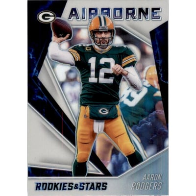 2020 Rookies and Stars Airborne White #6 Aaron Rodgers