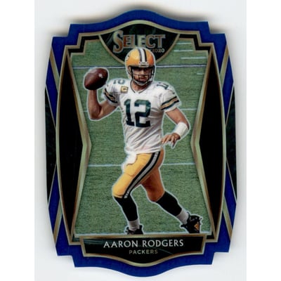 2020 Select Prizm Blue Die Cut #111 Aaron Rodgers