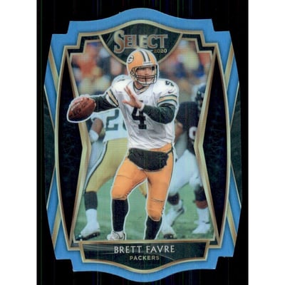 2020 Select Prizm Light Blue Die Cut #131 Brett Favre