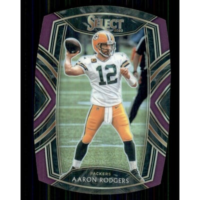2020 Select Prizm Purple Die Cut #212 Aaron Rodgers