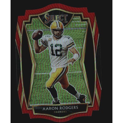 2020 Select Prizm Red Die Cut #111 Aaron Rodgers