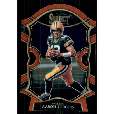 2020 Select Prizm Red Die Cut #12 Aaron Rodgers