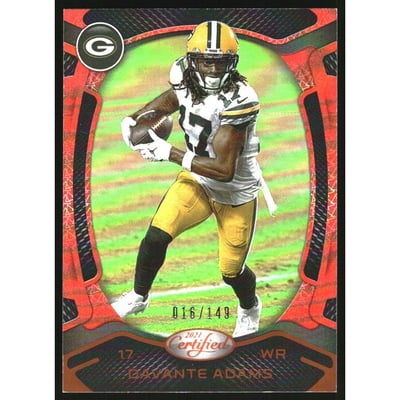 2021 Certified Mirror Orange #70 Davante Adams