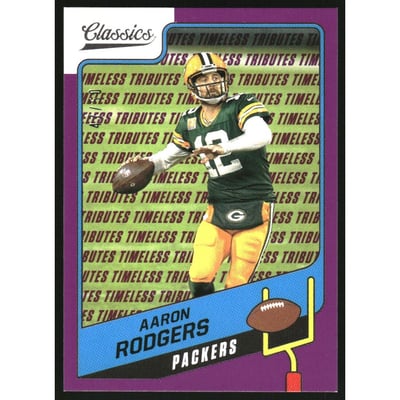 2021 Classics Timeless Tributes Purple #38 Aaron Rodgers