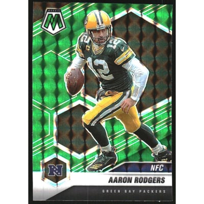 2021 Panini Mosaic Mosaic Green #206 Aaron Rodgers NFC