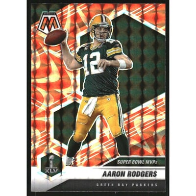 2021 Panini Mosaic Mosaic Reactive Orange #289 Aaron Rodgers MVP