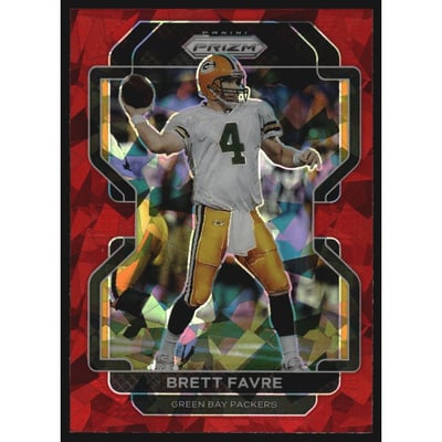 2021 Panini Prizm Prizms Red Ice #144 Brett Favre