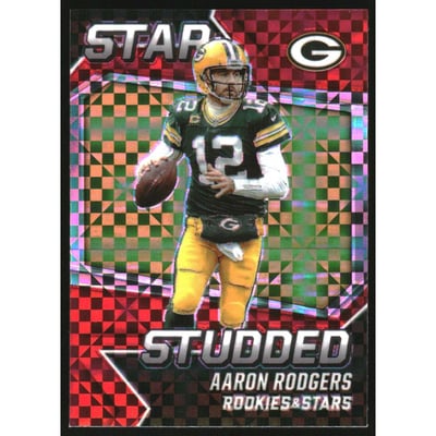 2021 Rookies and Stars Star Studded Red Plaid #17 Aaron Rodgers